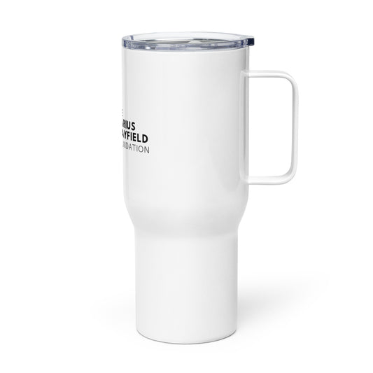 Travel mug with a handle